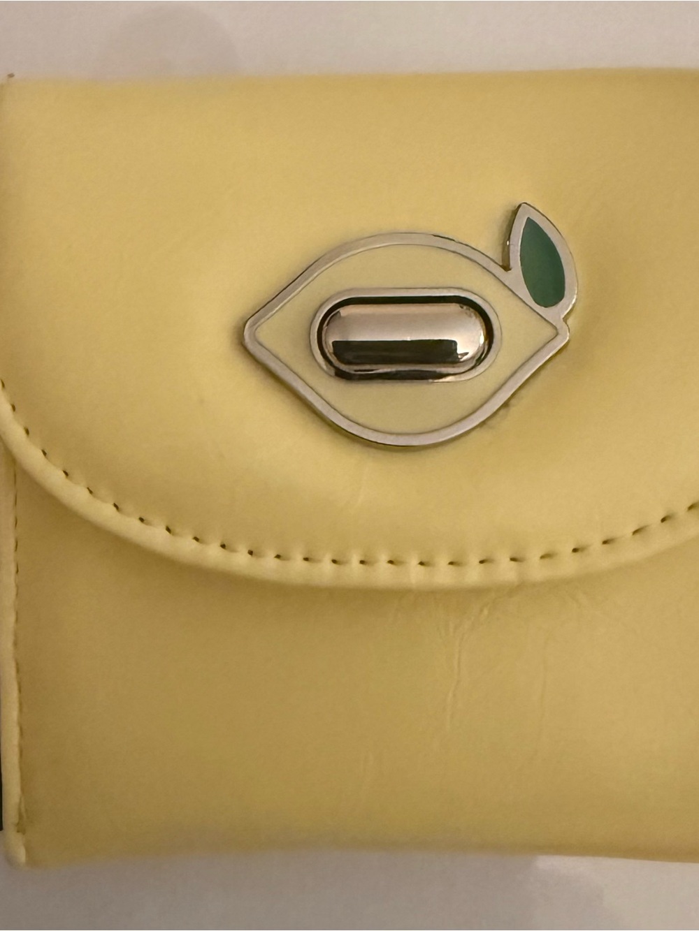 Madden Girl Yellow Wallet with Lemon Accent